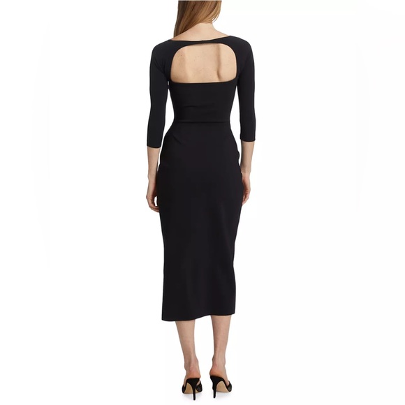 $845 Chiara Boni La Petite Robe Tehuel Cut-Out Midi-Dress size40 - Picture 4 of 11